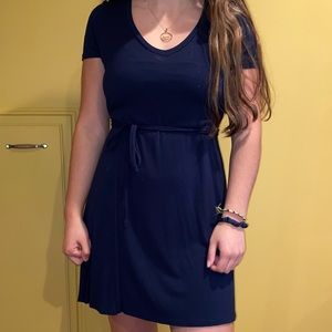 Navy Blue Tie dress